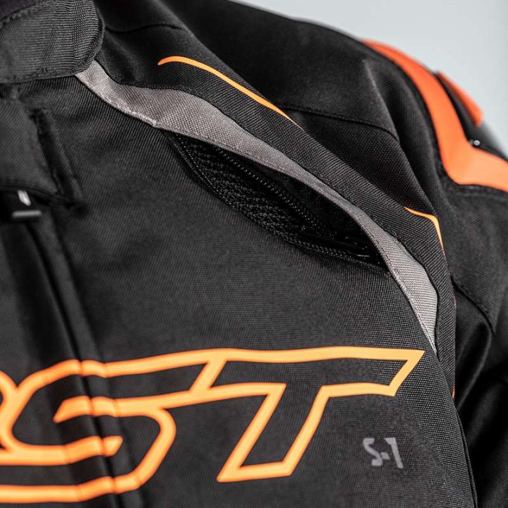 Blouson moto RST S-1 Textile Noir/Gris/Orange