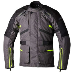 Veste moto RST Endurance Graphite/Jaune Fluo