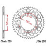 Couronne alu JT 56 dents ultra-light pas 520 type 897