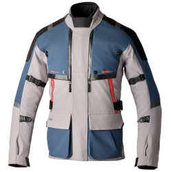 RST Pro Series Vulcan Silver/Blue Motorcycle Jacket