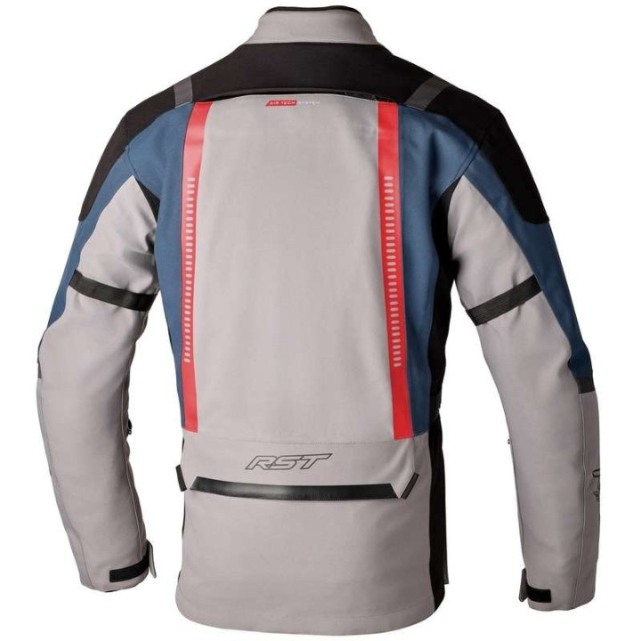 RST Pro Series Vulcan Silver/Blue Motorcycle Jacket