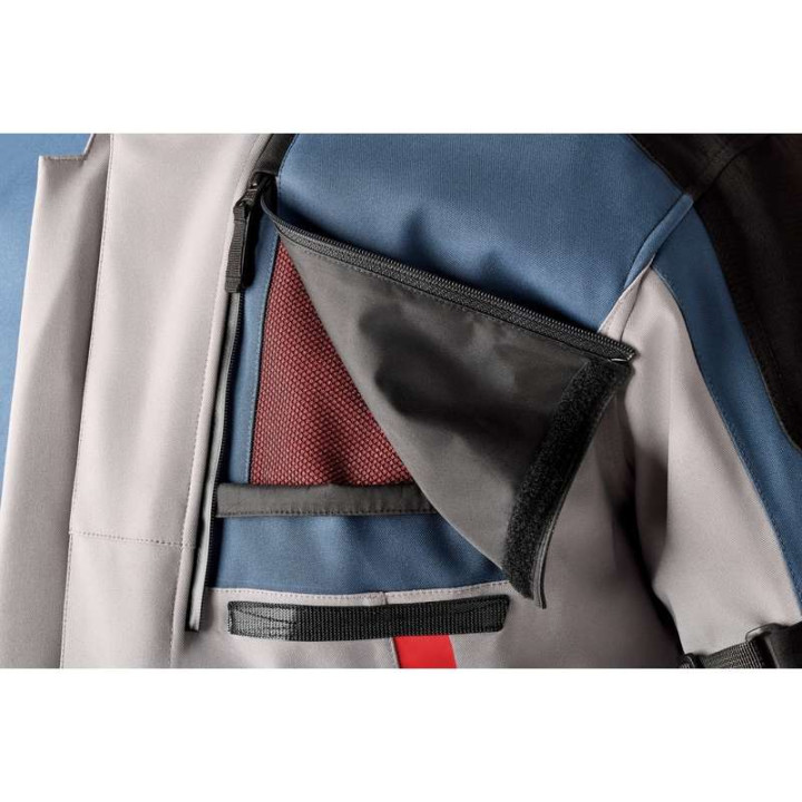 RST Pro Series Vulcan Silver/Blue Motorcycle Jacket