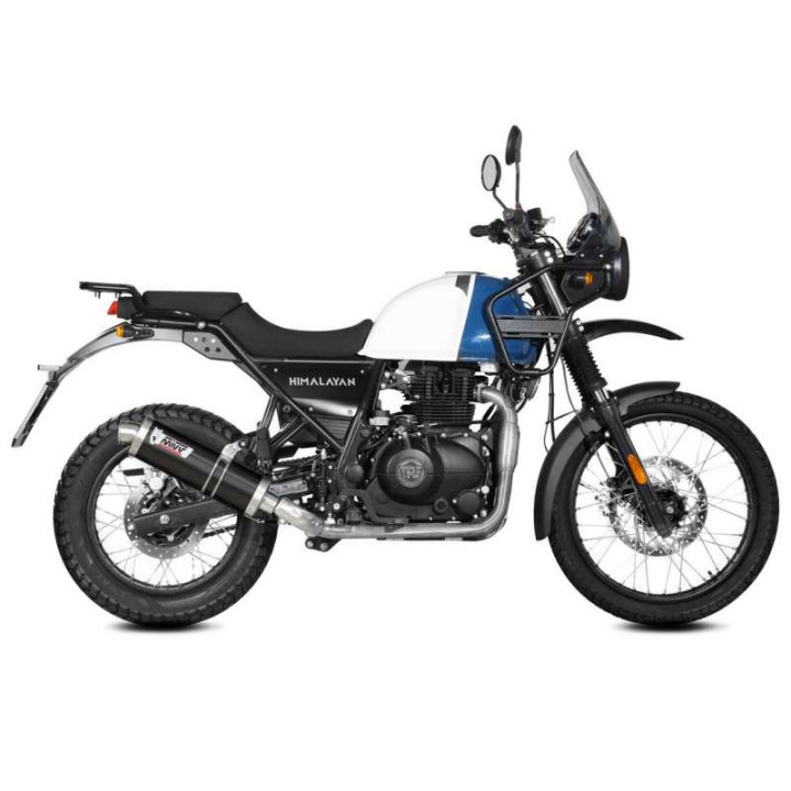 Silencer Mivv OVAL Inox Black (RE.001.LZ) ROYAL ENFIELD HIMALAYAN