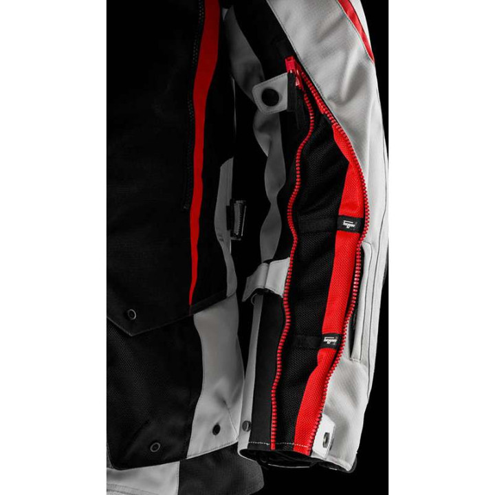 Motorcycle jacket Furygan MONTROC KEVLAR® PRIMALOFT® 3 in 1 Black/Red