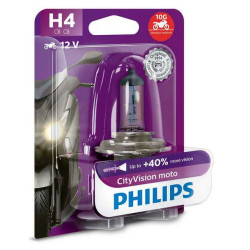 Philips CityVision Moto headlight bulb +40% H4 12V 60/55W P43T-38