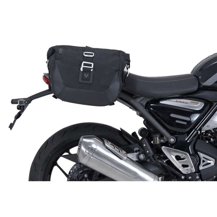 SW-Motech LEGEND GEAR LC1/LC2 Black Edition saddlebags + SLC Scramble 400X / Speed 400 spacers