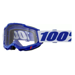 Masque moto 100% ACCURI 2 BLUE CLEAR