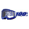 Masque moto 100% ACCURI 2 BLUE CLEAR