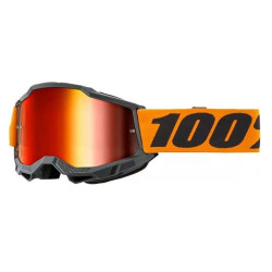 Masque moto 100% ACCURI 2 ORANGE IRIDIUM RED