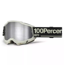 Masque moto 100% ACCURI 2 GLOW IRIDIUM SILVER