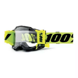 Masque moto 100% ACCURI 2 FORECAST NEON YELLOW CLEAR