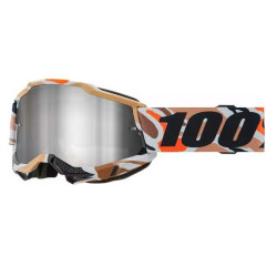 Masque moto 100% ACCURI 2 FLEA SAND CAMO IRIDIUM SILVER