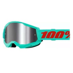 Masque moto cross 100% STRATA 2 MAUPITI MIRROR SILVER