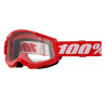 Masque moto cross 100% STRATA 2 RED CLEAR