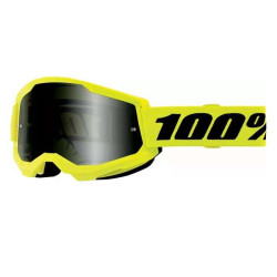Masque moto cross 100% STRATA 2 SAND NEON YELLOW SMOKE