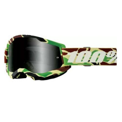 Motorcycle cross mask 100% STRATA 2 SAND WAR CAMO SMOKE