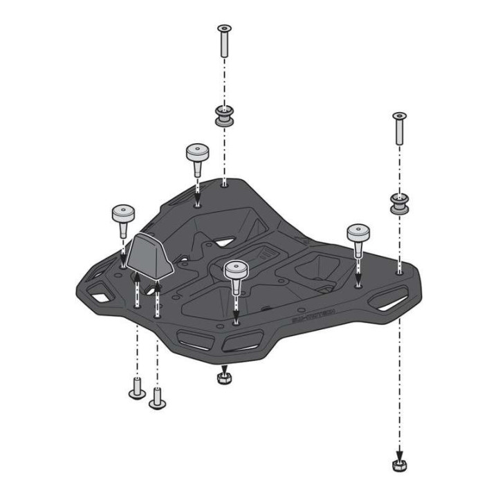 Kit topcase SW-MOTECH DUSC XL (GPT.08.161.66000/B) Kawasaki ZZR1400 06-14