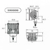 IXTEM SLI-04 LED motorcycle auxiliary lights