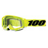 Masque moto cross 100% RACECRAFT 2 YELLOW CLEAR