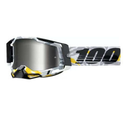 100% RACECRAFT 2 KORB MIRROR SILVER motocross mask