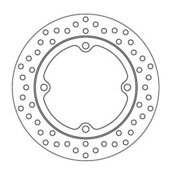 Rear brake disc Brembo Serie Oro 68B407L9 CB/CBR650F CB500F/R/X 2