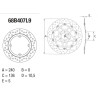 Rear brake disc Brembo Serie Oro 68B407L9 CB/CBR650F CB500F/R/X