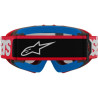 Masque cross enfant Alpinestars VISION YOUTH BLAZE Red - Mirror Silver