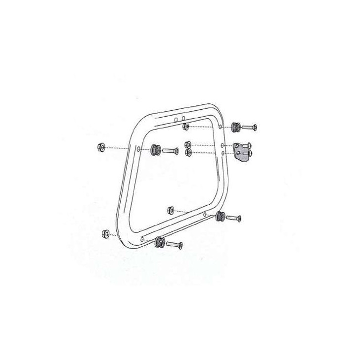 Kit d'adaptateur SW-Motech QUICK-LOCK EVO pour valises TraX / NANUK