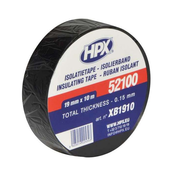 Adhésif isolant HPX Noir 19mm x 10m