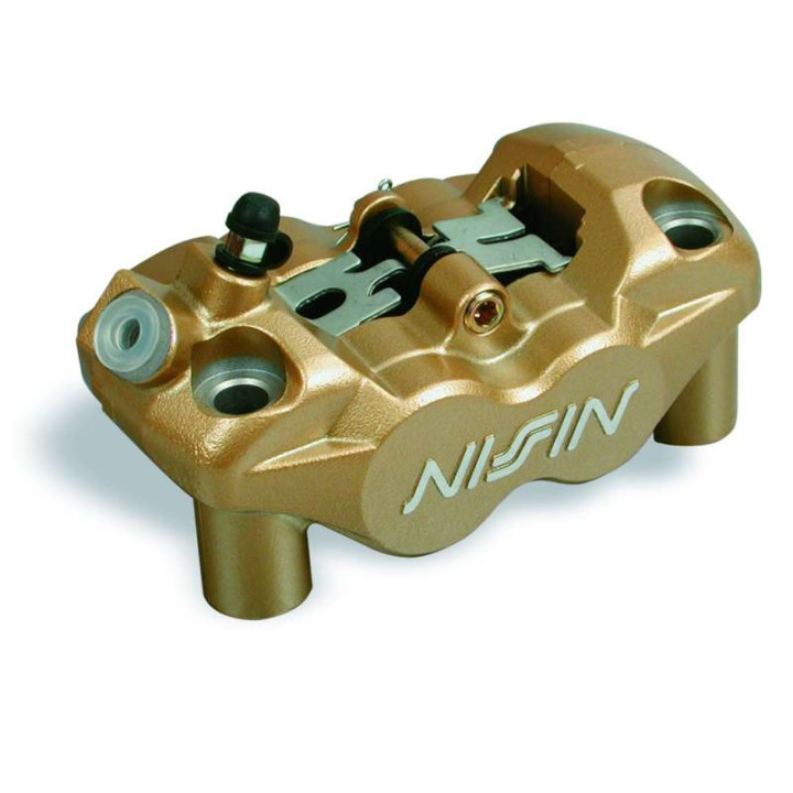 Étrier de frein radial Nissin 4 pistons avant gauche or (N4RC108GL)