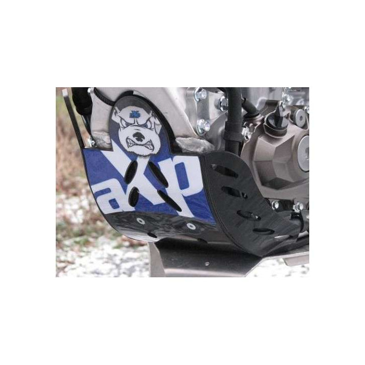 Sabot moteur AXP GP PHD 6mm Noir bleu Yamaha YZF 250 10-