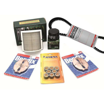 Pack révision variation/filtration/plaquettes Piaggio MP3 400/500