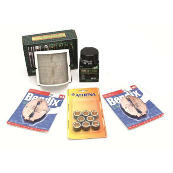 Pack révision galets/filtration/plaquettes Suzuki BURGMAN 125