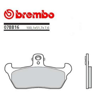 Plaquettes de frein organique Brembo 07BB1606