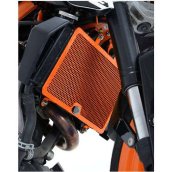 Protection de radiateur R&G Orange KTM RC 125/200 DUKE 390