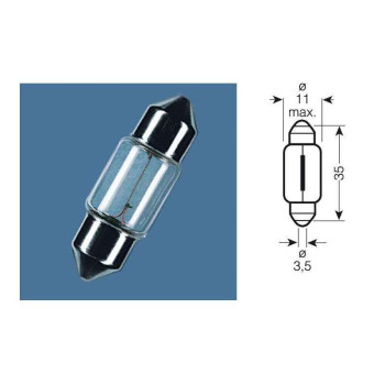 Ampoule plaque minéralogique OSRAM C5W SV8.5-8