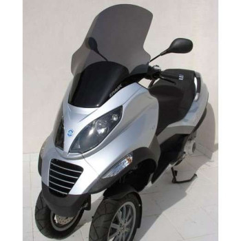 Pare-brise scooter Ermax HP Noir 74cm Piaggio 125/250/300/400 MP3 07-12