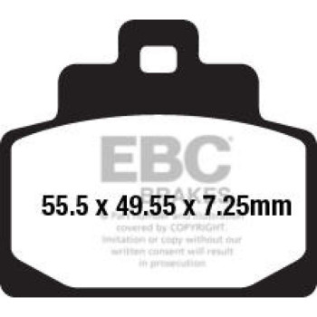 Plaquettes de frein avant sinter EBC SFA681HH MP3 500 14-