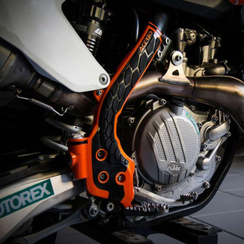 Protections cadre Acerbis X-GRIP Blanc KTM SX/SX-F 2016