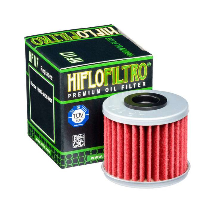 Filtre à huile Hiflofiltro HF117 (transmission Honda DCT)