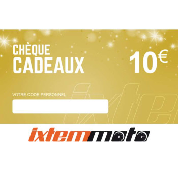 Chèque cadeau Ixtem Moto de 10 euros 