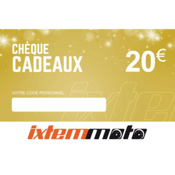 Chèque cadeau Ixtem Moto de 20 euros 