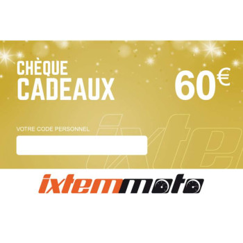 Chèque cadeau Ixtem Moto de 60 euros 