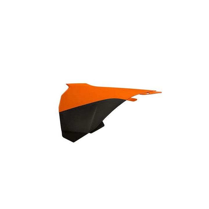Cache boîte à air gauche noir/orange Acerbis KTM SX85 (0016898.209.016)