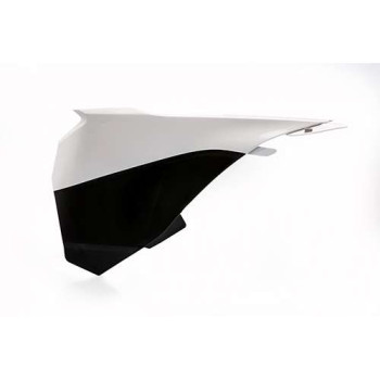 Cache boîte à air gauche noir/blanc Acerbis KTM SX85 (0016898.237)