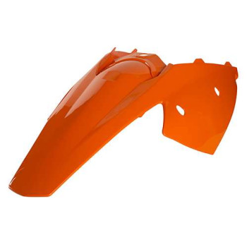 Garde-boue arrière + caches latéraux orange Acerbis KTM EXC125 (0008192.010)