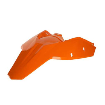 Garde-boue arrière + caches latéraux orange Acerbis KTM EXC125 (0011648.010)