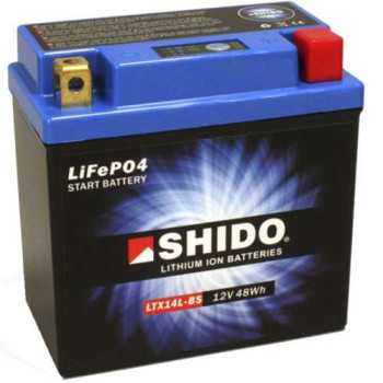 Batterie Lithium Shido LTX14L-BS - YTX14L-BS