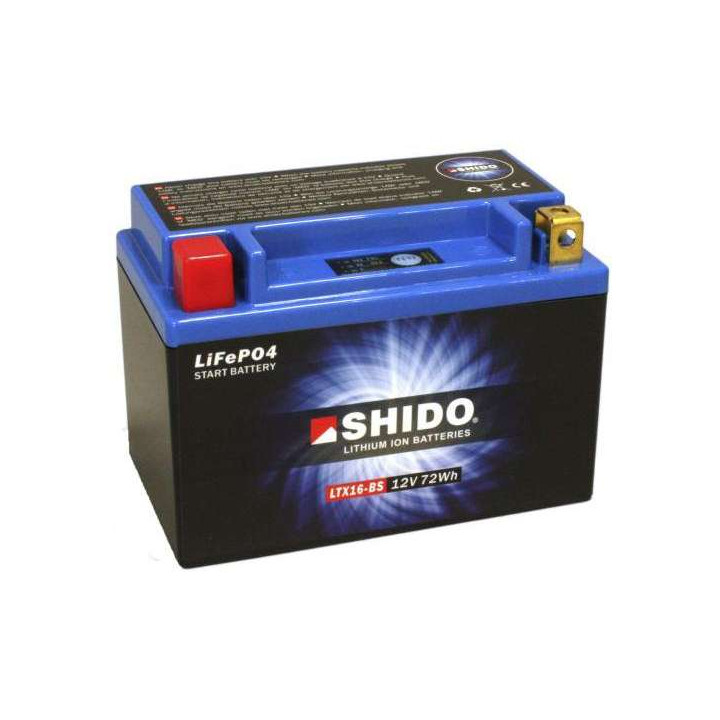 Batterie Lithium Shido LTX16-BS - YTX16-BS