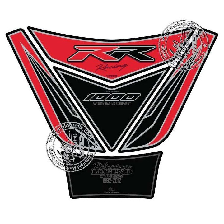 Protection de réservoir MOTOGRAFIX 5pcs rouge/noir Honda CBR1000RR